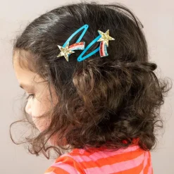 Barrettes à cheveux pailletées Shooting Star (lot de 2)