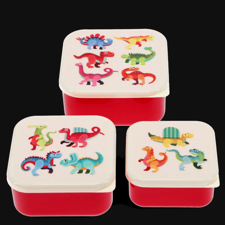 Boîtes à goûter (lot de 3) - Bébé Dinos