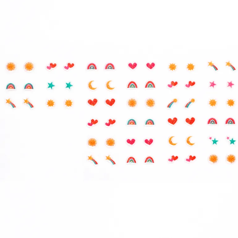 Boucles d'oreilles à coller (30 paires) - Cosmic Love