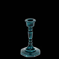 Bougeoir en émail (13cm) - Bleu
