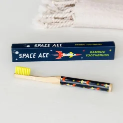 Brosse à Dents en Bambou pour Enfants Space Age
