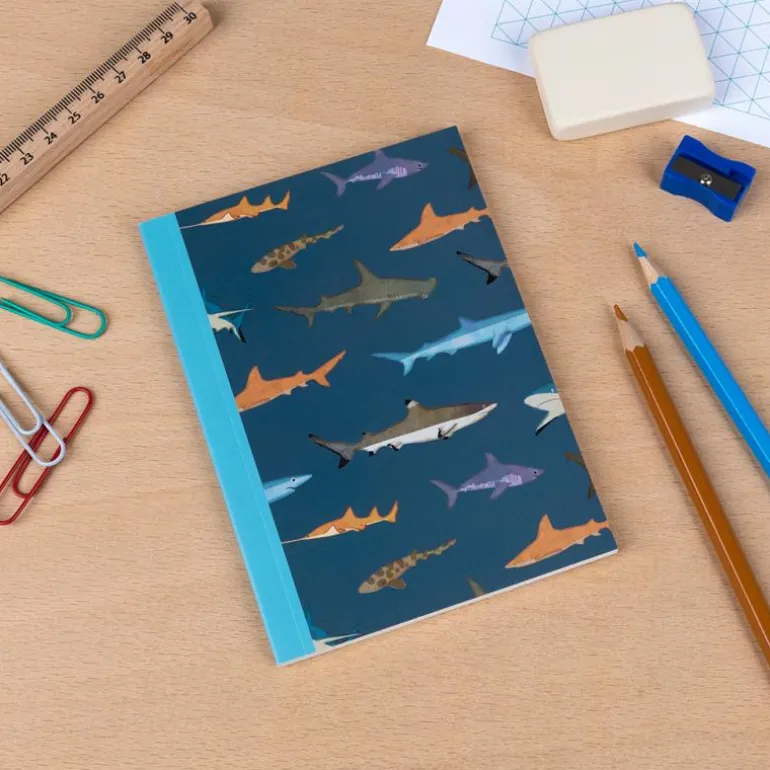 Carnet A6 Ligné Requins