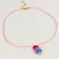 Collier à Paillettes Bâtonnet Glacé