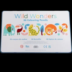 36 Crayons de Coloriage en Boite Wild Wonders