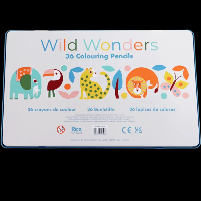 36 Crayons de Coloriage en Boite Wild Wonders