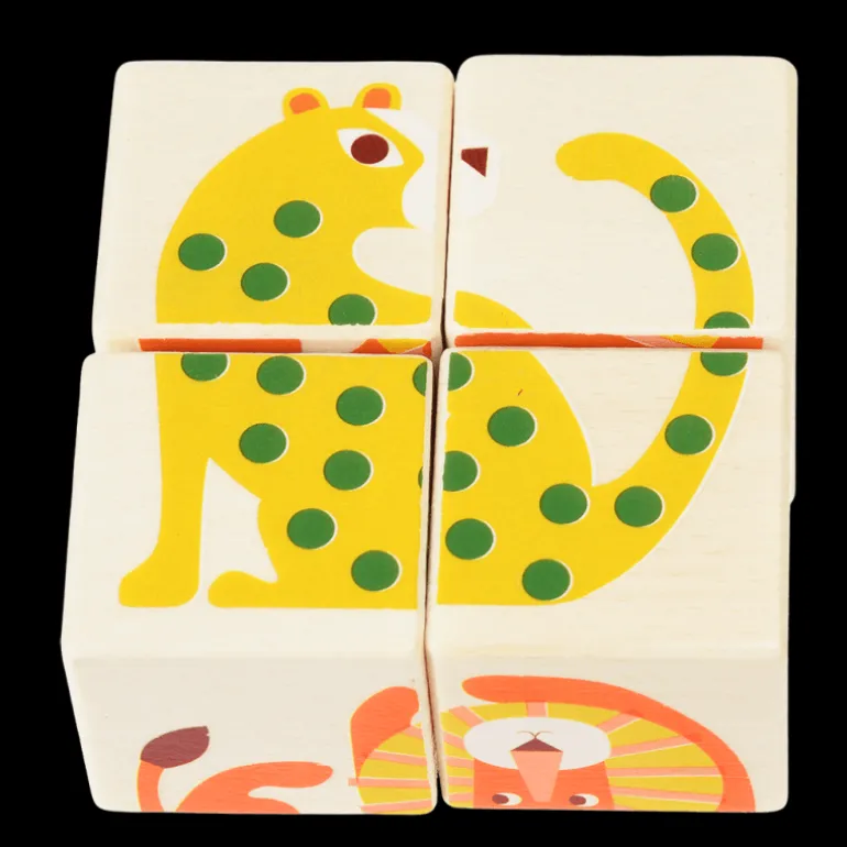 Cubes de Puzzle en Bois Wild Wonders