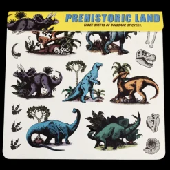 Ensemble de 3 Feuilles d'Autocollants Prehistoric Land