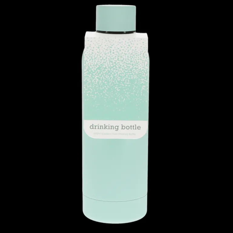 Gourde en acier caoutchoutée 500ml - Bleu coquille d'oeuf