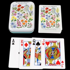 Jeu de Cartes Wild Flowers en Boîte Métal