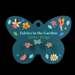 Lot de trois bagues pailletées - Fairies in the Garden