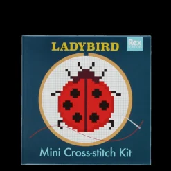 Mini kit au point de croix - Coccinelle