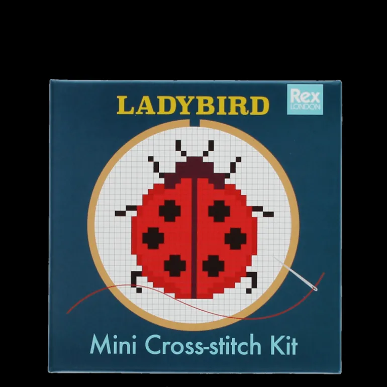 Mini kit au point de croix - Coccinelle