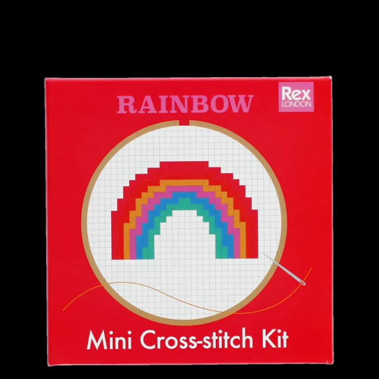 Mini kit au point de croix - Arc-en-ciel