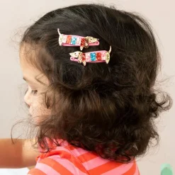 Pinces à cheveux à paillettes Sausage Dog (lot de 2)