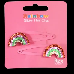 Pinces à Cheveux Paillettes Arc-En-Ciel (Lot de 2)