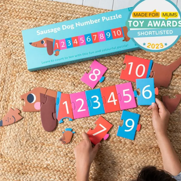 Puzzle a Numéros Chien Saucisse