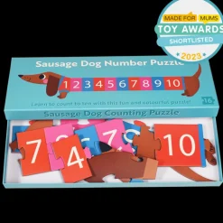 Puzzle a Numéros Chien Saucisse