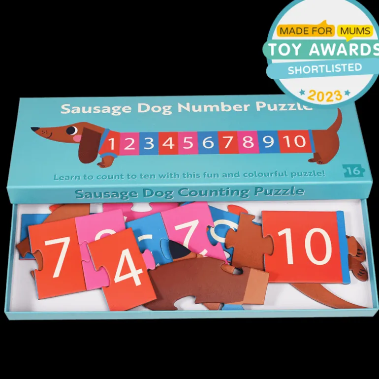 Puzzle a Numéros Chien Saucisse
