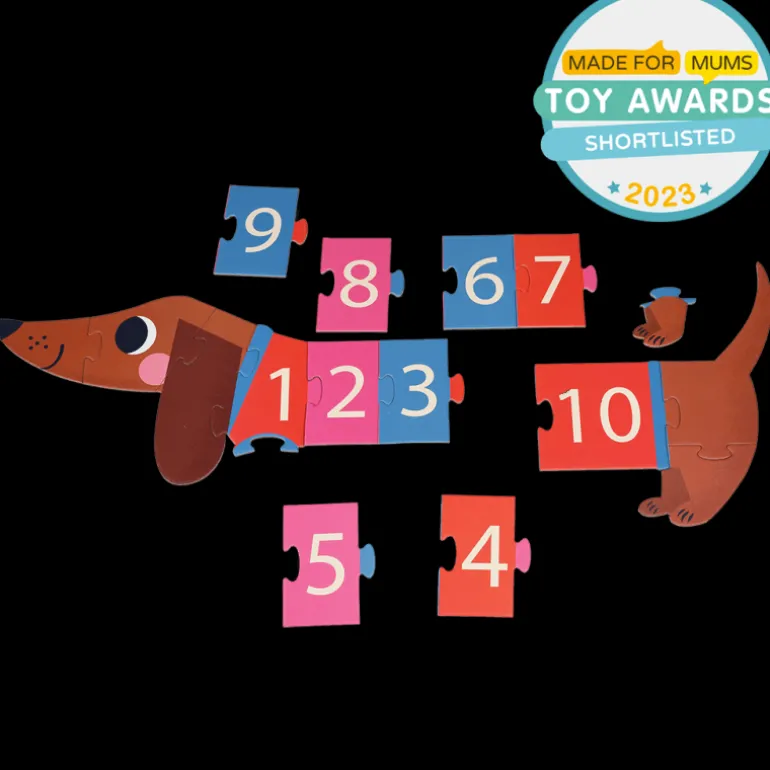 Puzzle a Numéros Chien Saucisse