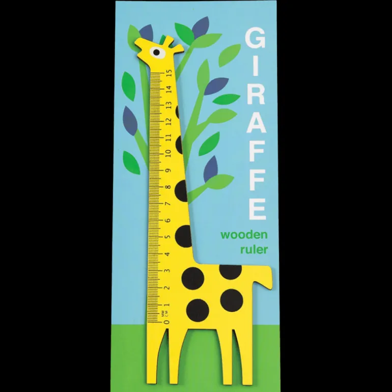 Règle en Bois Girafe Jaune