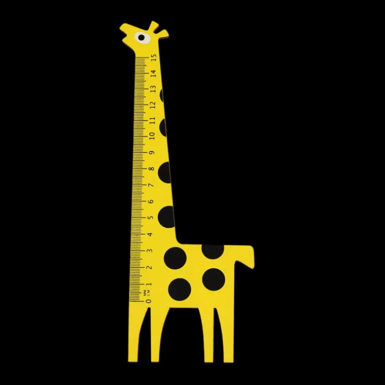 Règle en Bois Girafe Jaune