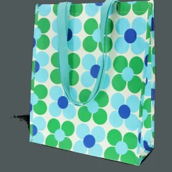Sac shopping - Marguerites bleues et vertes