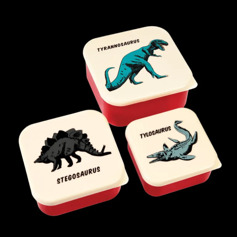 Set de 3 Boîtes à Goûter Prehistoric Land