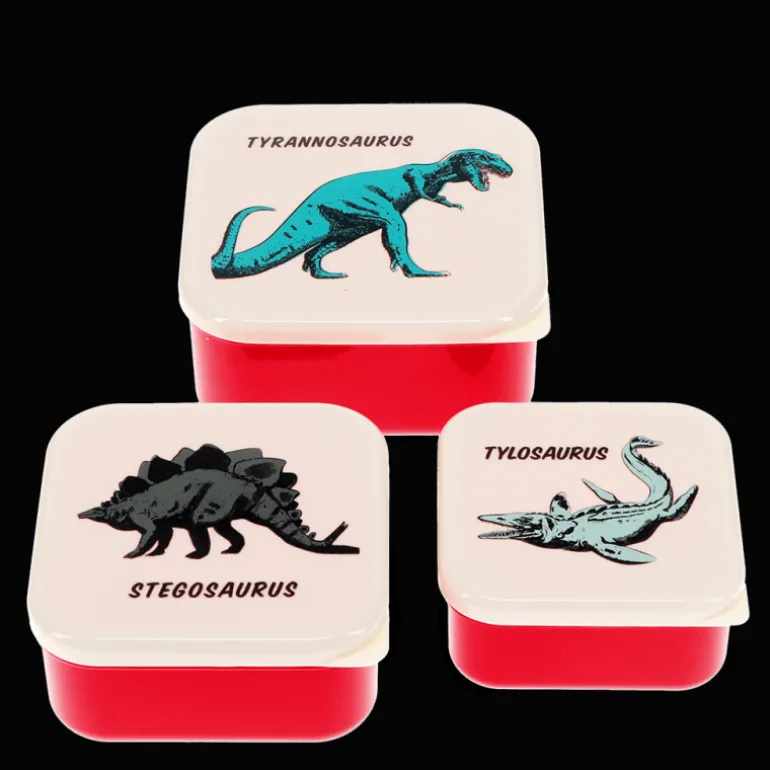 Set de 3 Boîtes à Goûter Prehistoric Land