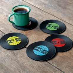 Set de 6 Dessous de Verre "45 Tours"