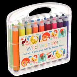 Stylos à Tampons et Embout de Feutre Wild Wonders
