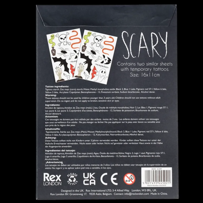 Tatouages temporaires - Effrayant