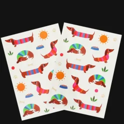 Tatouages temporaires - Sunny Sausage Dog