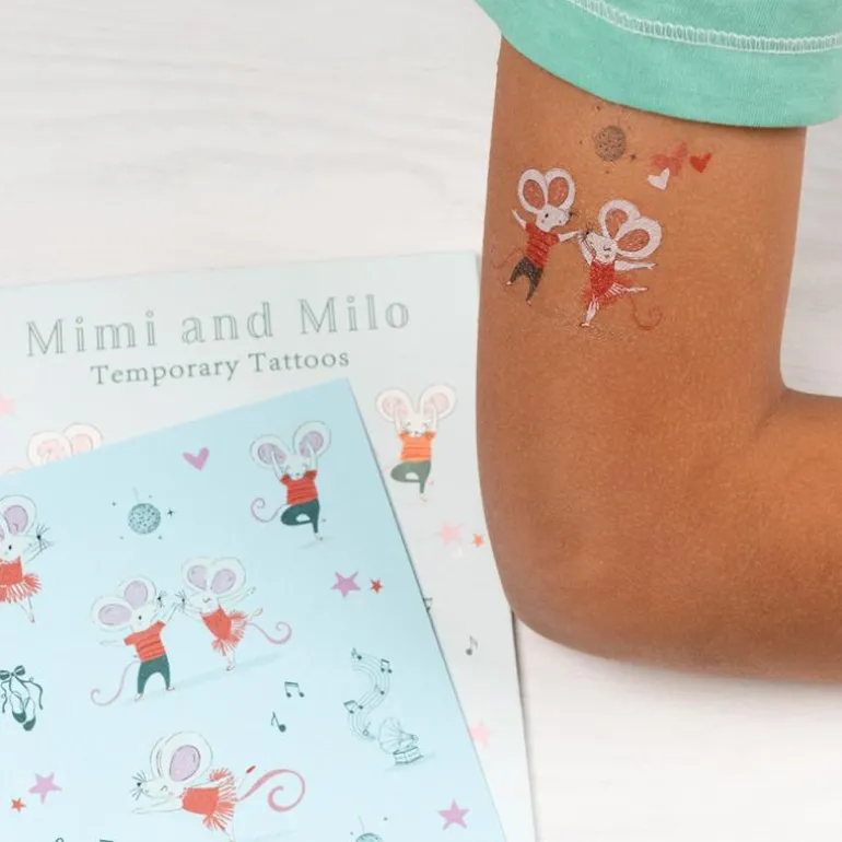 Tatouages Temporaires Mimi et Milo (2 Feuilles)