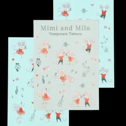 Tatouages Temporaires Mimi et Milo (2 Feuilles)