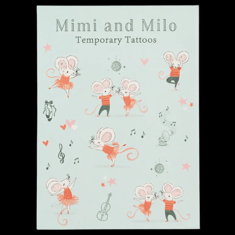 Tatouages Temporaires Mimi et Milo (2 Feuilles)