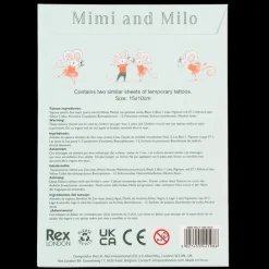 Tatouages Temporaires Mimi et Milo (2 Feuilles)