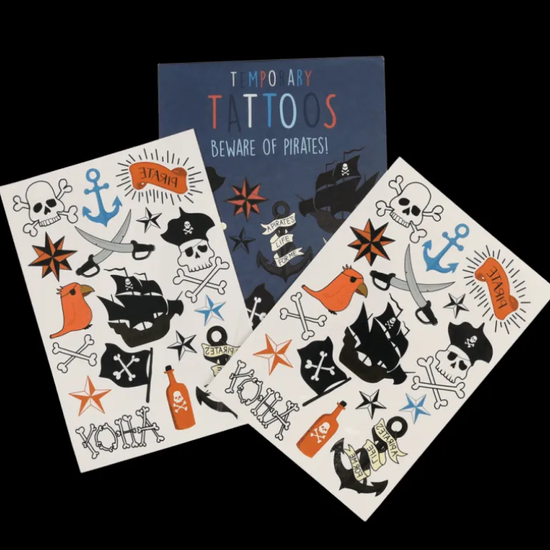 Tatouages Temporaires "Beware Of Pirates"