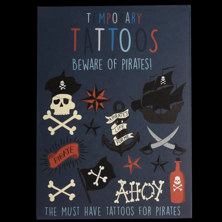 Tatouages Temporaires "Beware Of Pirates"