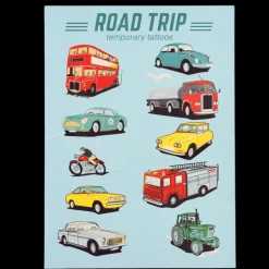 Tatouages Temporaires Road Trip (2 Feuilles)