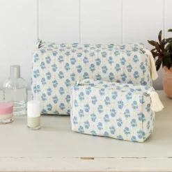 Trousse de maquillage matelassée - Cornflower